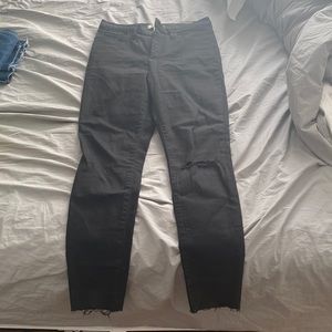 Madewell 11” Super high Rise skinny black jeans